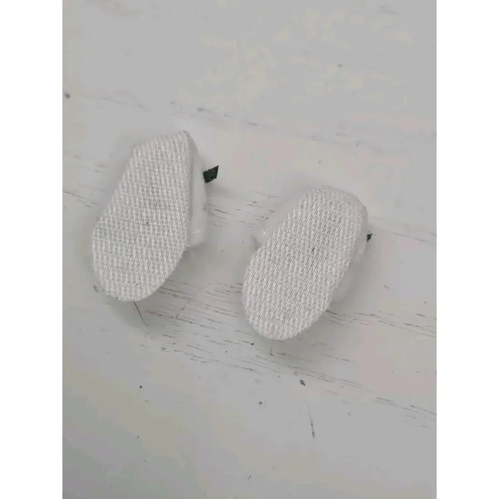Vintage Barbie White‎ And Green Slippers